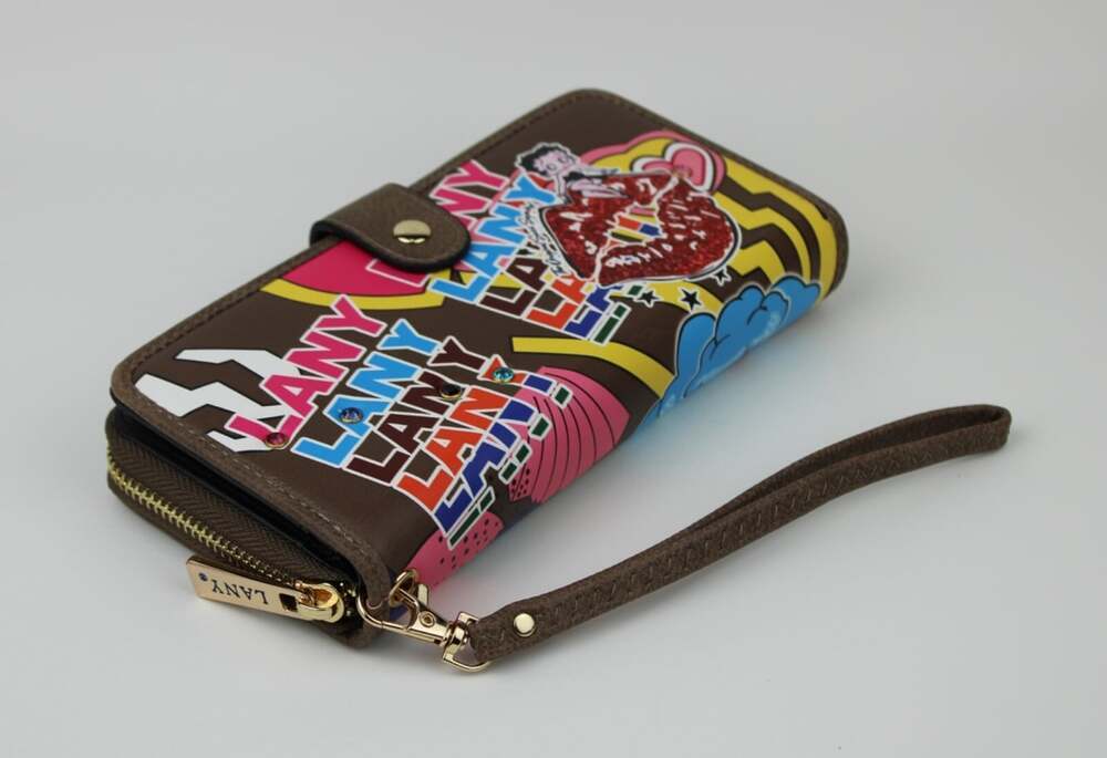 NEW! Betty Boop Women's Lany Vegan Wristlet Wallet - Picture 6 of 6